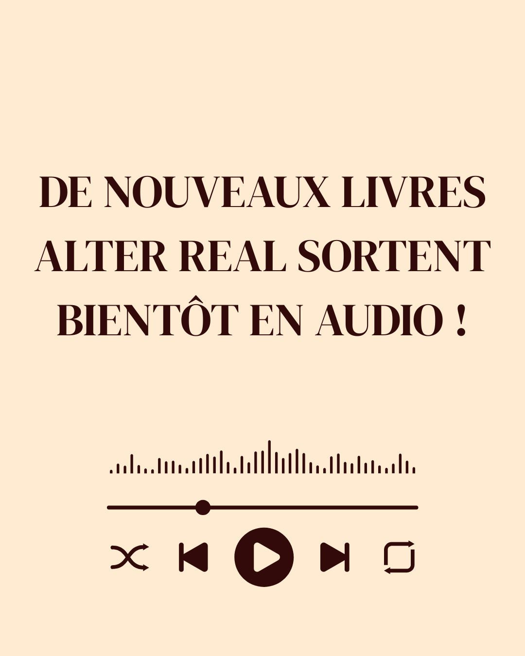 De nouveaux livres Alter Real sortent bientôt en audio !